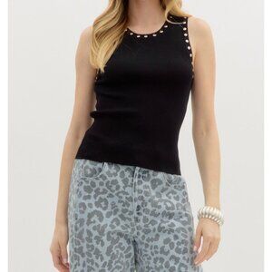 Black Studded Tank